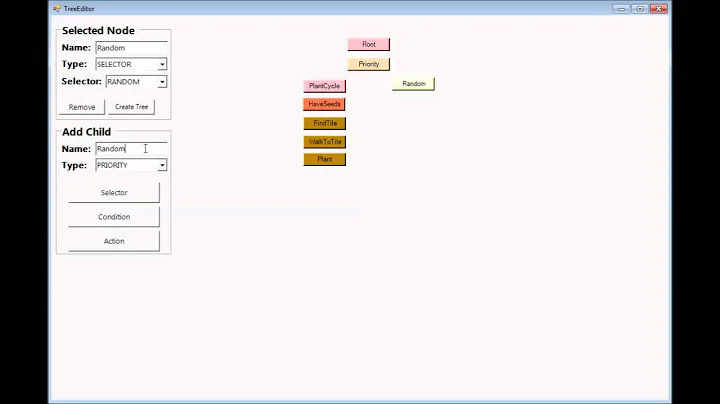 Behavior Tree Editor Prototype