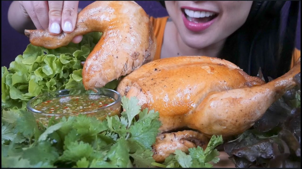 BEST BOILED CHICKEN SEAFOOD SAUCE (ASMR EATING SOUNDS) LIGHT WHISPERS | SAS-ASMR