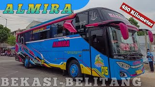 Rutenya Jarang terekspos ❗❗❗||Trip Report Bus ALMIRA(BEKASI-BELITANG) PART 1