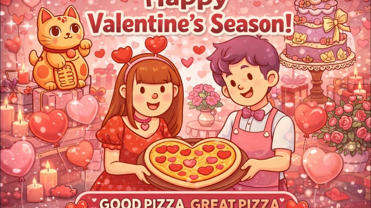 Happy Valentine's 🌹 2026🌹| Good Pizza Great Pizza| Gameplay+ exterior decors and garden 🏡 tour 