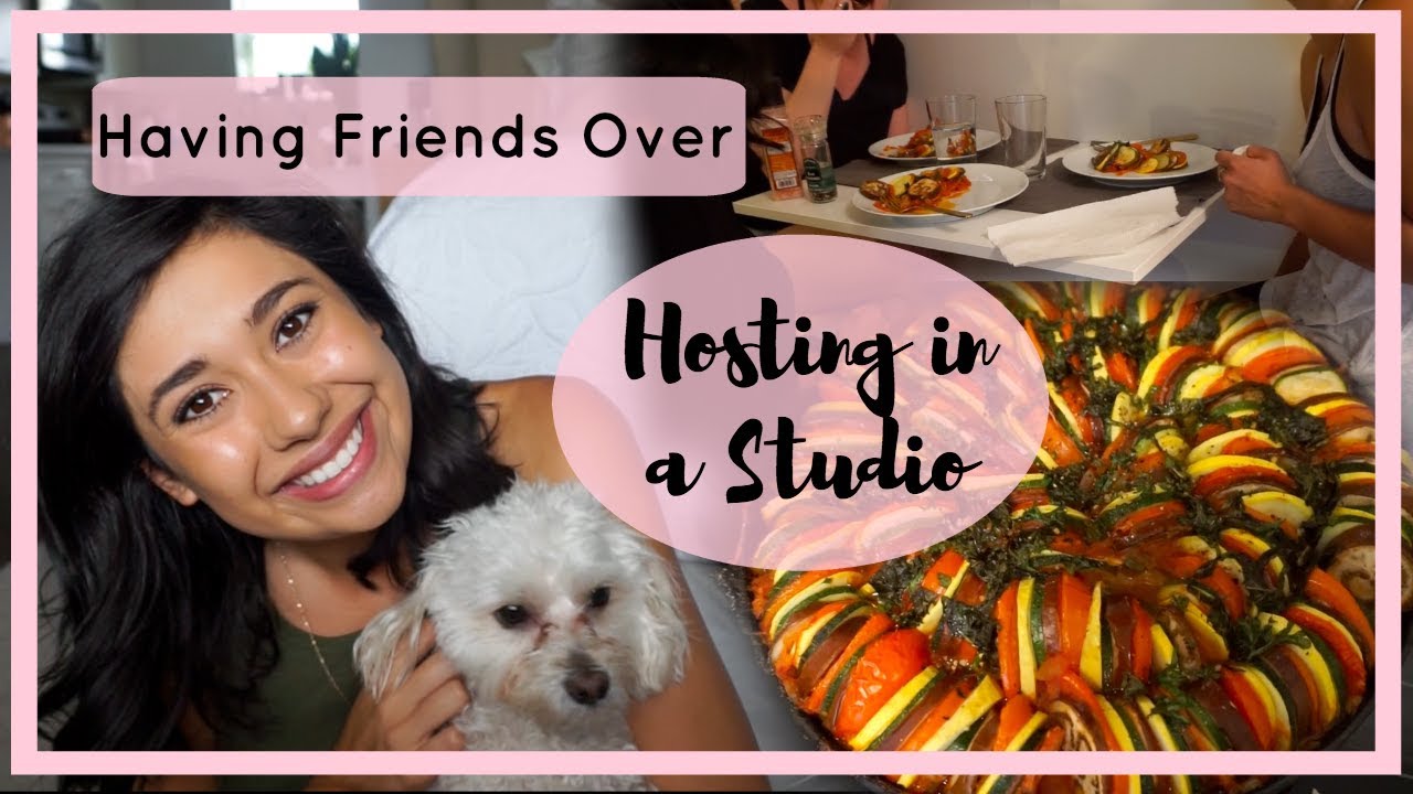 DINNER PARTY IN A STUDIO Hosting Friends in a Small Space YouTube