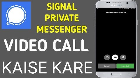 How To Video Call On signal | signal private messenger video calling