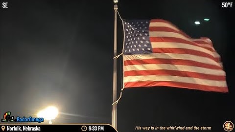 LIVE STORM CHASER - HIGH WIND WARNING NEBRASKA - 60 MPH WINDS