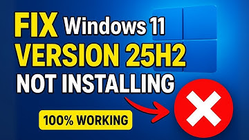 Fix Windows 11 Version 25H2 Not Installing | Working Update Error Fix