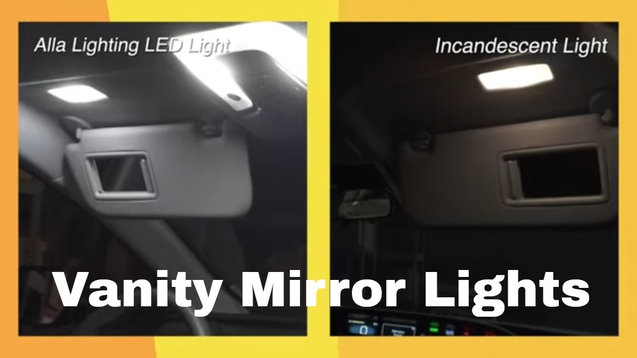 Change | Replace Toyota Prius Vanity Mirror Light | Install LED Bulb ...