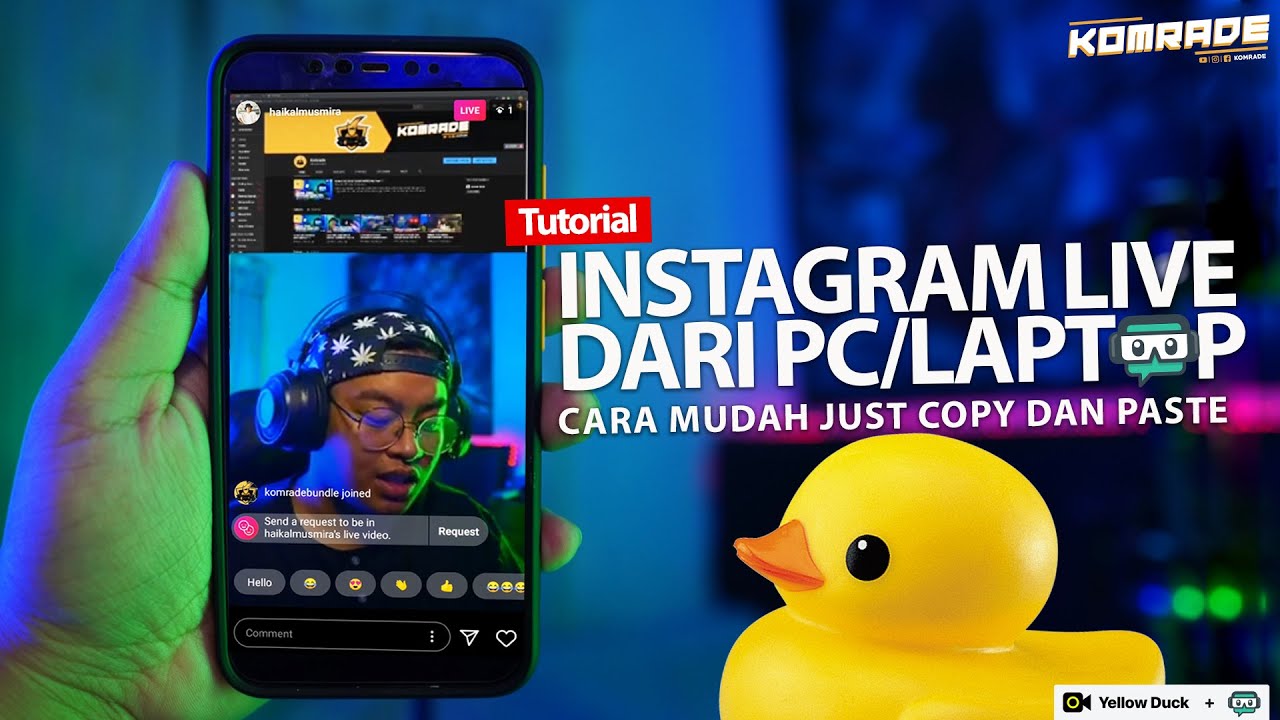 CARA LIVE DI INSTAGRAM MENGGUNAKAN PC LAPTOP YouTube