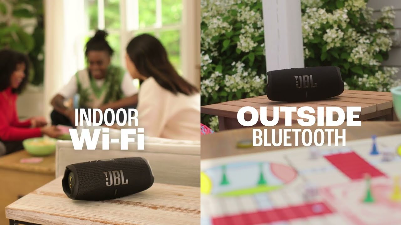 JBL Charge 5 Wi-Fi-/Bluetooth®-/WLAN Speaker, Black - Worldshop