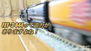 【鉄道模型】Nゲージ/kato FEF-3 844牽引ユニオンパシフィック　エクスカージョントレインを走らせる!!