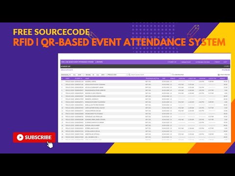 FREE SOURCECODE | EVENT  ATTENDANCE SYSTEM USING RFID | QR