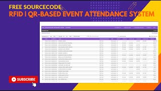 FREE SOURCECODE | EVENT  ATTENDANCE SYSTEM USING RFID | QR