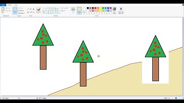 How to copy paste any object in MS Paint using Rectangular Selection  [ Method 1 ] #painting #art
