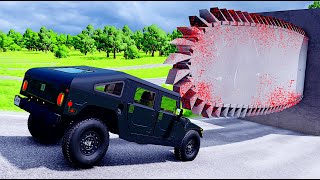 Cars Against Giant Saw, Knife, Sword, Blades 2 - BeamNG.drive