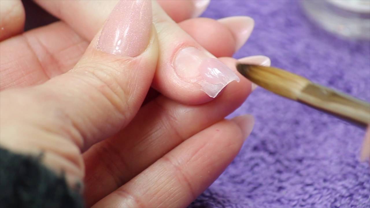 4 Easy Steps to Do Nail Extension by Applying Acrylic Powder on Nail T