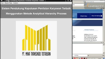 Demo Aplikasi Sistem Pendukung Keputusan Pemilihan Karyawan Terbaik Menggunakan Metode AHP