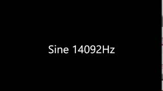Sine 14092Hz Audio Only