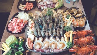 泰國蝦 鮮蚵和牛排500元燒烤吃到飽 蝦吃到飽