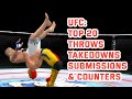 UFC Top 20 Best Throws, Takedowns, Submissions &amp; Reversals (SEGA Dreamcast Version)