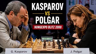 Garry Kasparov vs Judit Polgar ◉ Hungexpo Blitz Tournament - 2000 screenshot 3