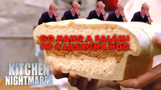 go hang a salami is I’m a lasagna hog backwards | Kitchen Nightmares