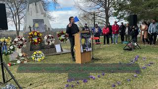 AFL's Gil McGowan speaks at 2024 Workers' Day of Mourning