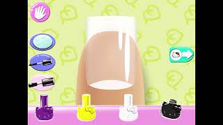 hello kitty nail salon gameplay