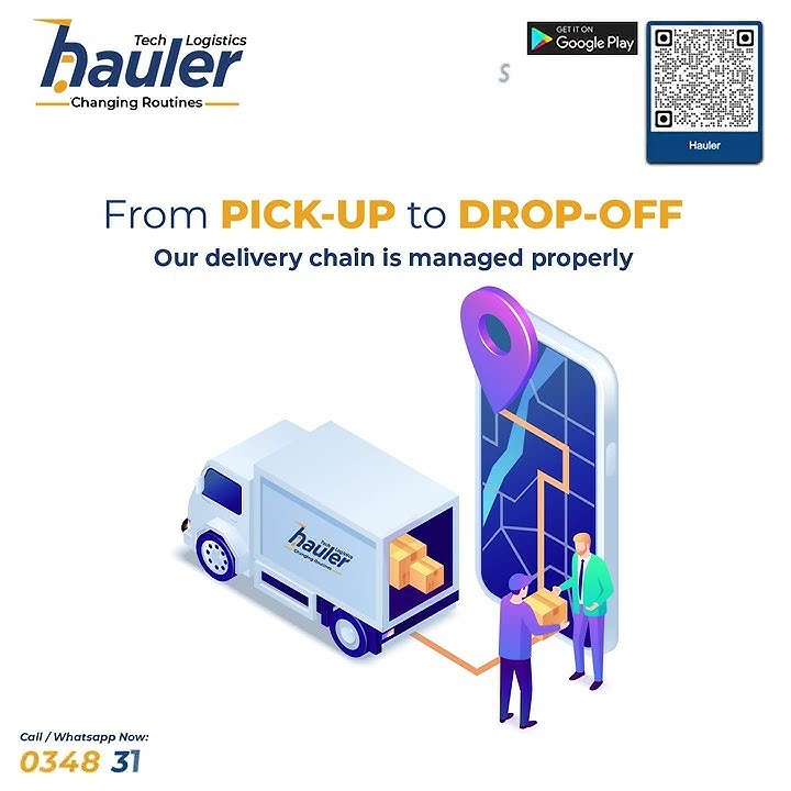 Pick up to Drop off | Manageable Delivery | Hauler.PK