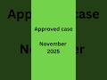 Approved Case, November 2025