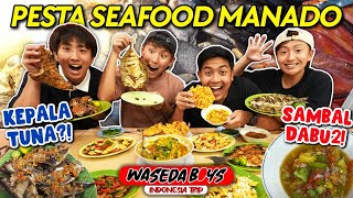 MALAM2 MUKBANG SEAFOOD DI MANADO! RAHANG TUNA RICA, SAMBAL DABU2, DLL | INDONESIA TRIP