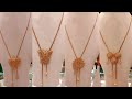 Latest Gold TIE CHAIN Necklace Designs With Weight And Price // Divya Lifestyle