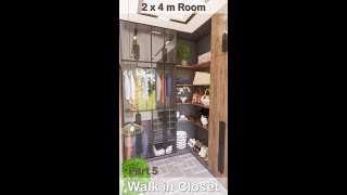 2 X 4m Room into Walk in Closet / Dressing Room |Small Spare room in Useful activity spaces| Part 5 2 X 4m Room into Walk in Closet / Dressing Room |Small Spare room in Useful activity spaces| Part 5