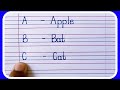 A for apple b for ball/A for apple with spelling/Write abcd to z Alphabets with Sounds