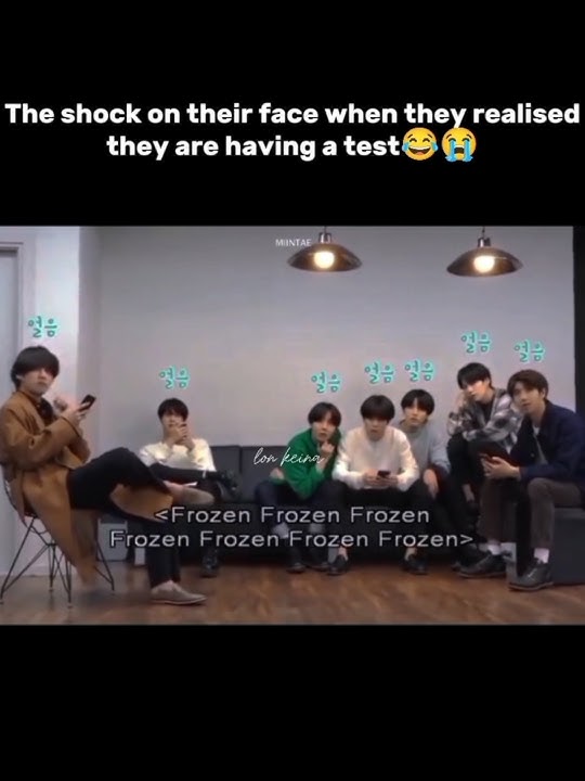 Even BTS hate exams, their brain just freezed together😭 #bts #kpop