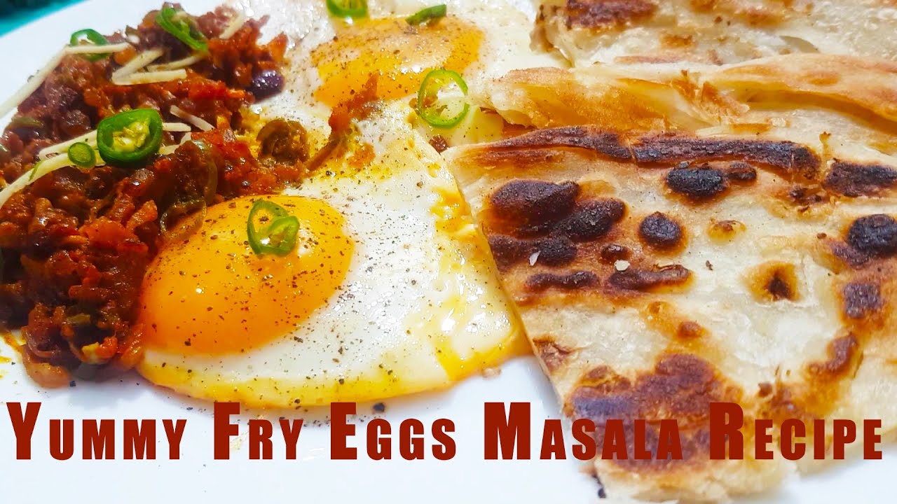 2 Yummy Fry Eggs Masala Recipe - Spicy Masala fried eggs ! - Best Breakfast