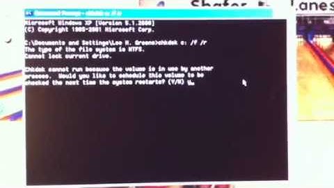 How to run Chkdsk on Windows XP