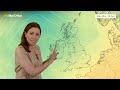 Weekend weather 16/04/2026 Wind and northern showers easing, settling down, cooler.