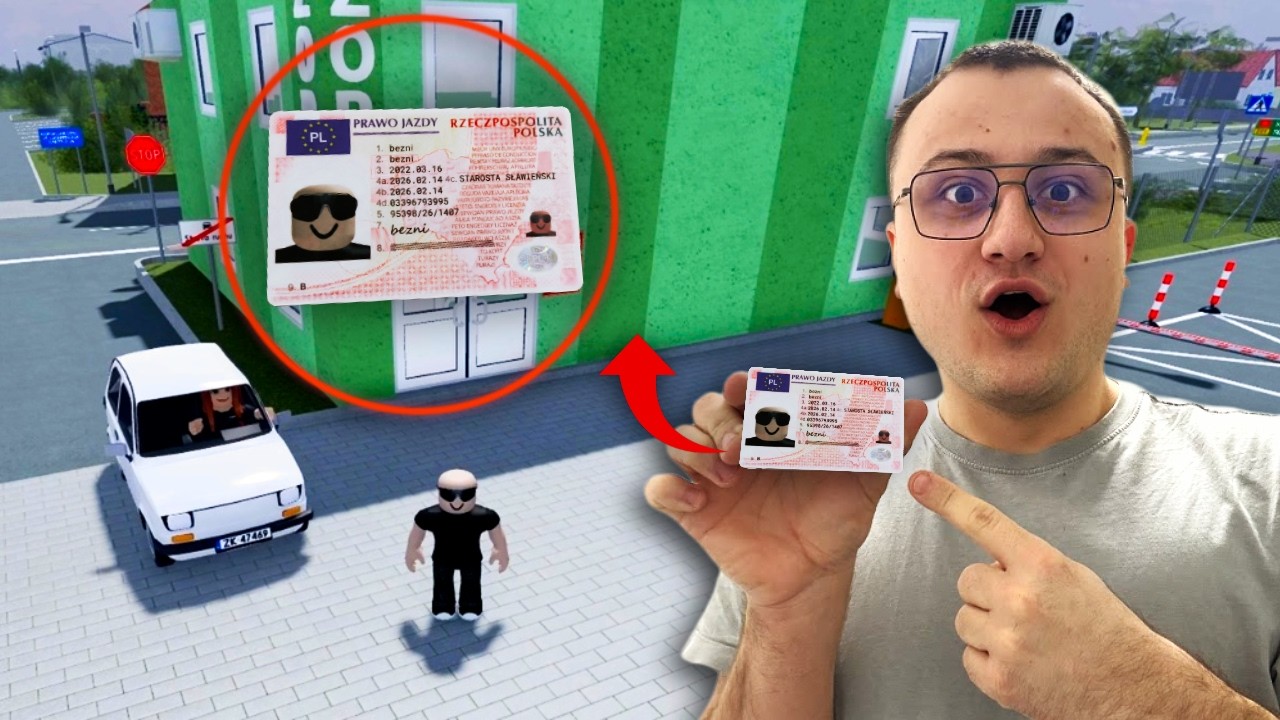 ZDAJE PRAWO JAZDY w POLISH CAR DRIVING w Roblox