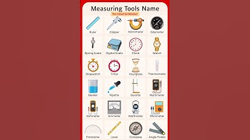 Measuring Tools Names with Picture. @theindustrialmindset