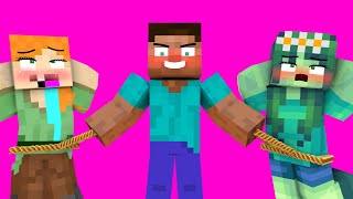 Steve Caught Zombie Girl And Alex - Alex And Steve Story - Minecraft Animation