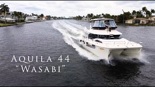 Power Catamaran For Sale | 2018 Aquila 44 'WASABI'