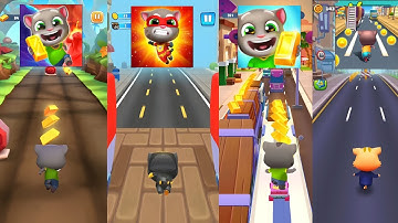 Talking Tom Time Rush Vs Talking Tom Hero Dash Vs Talking Tom Gold Run Vs Cat Runner || ANDROID,IOS|