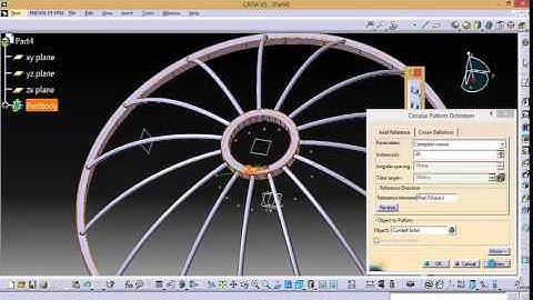 CATIA V5 tutorial stand fan assembly and design
