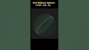 SVG Ellipses Sphere Animation Using HTML, CSS & JavaScript #codesnippet #cssanimation