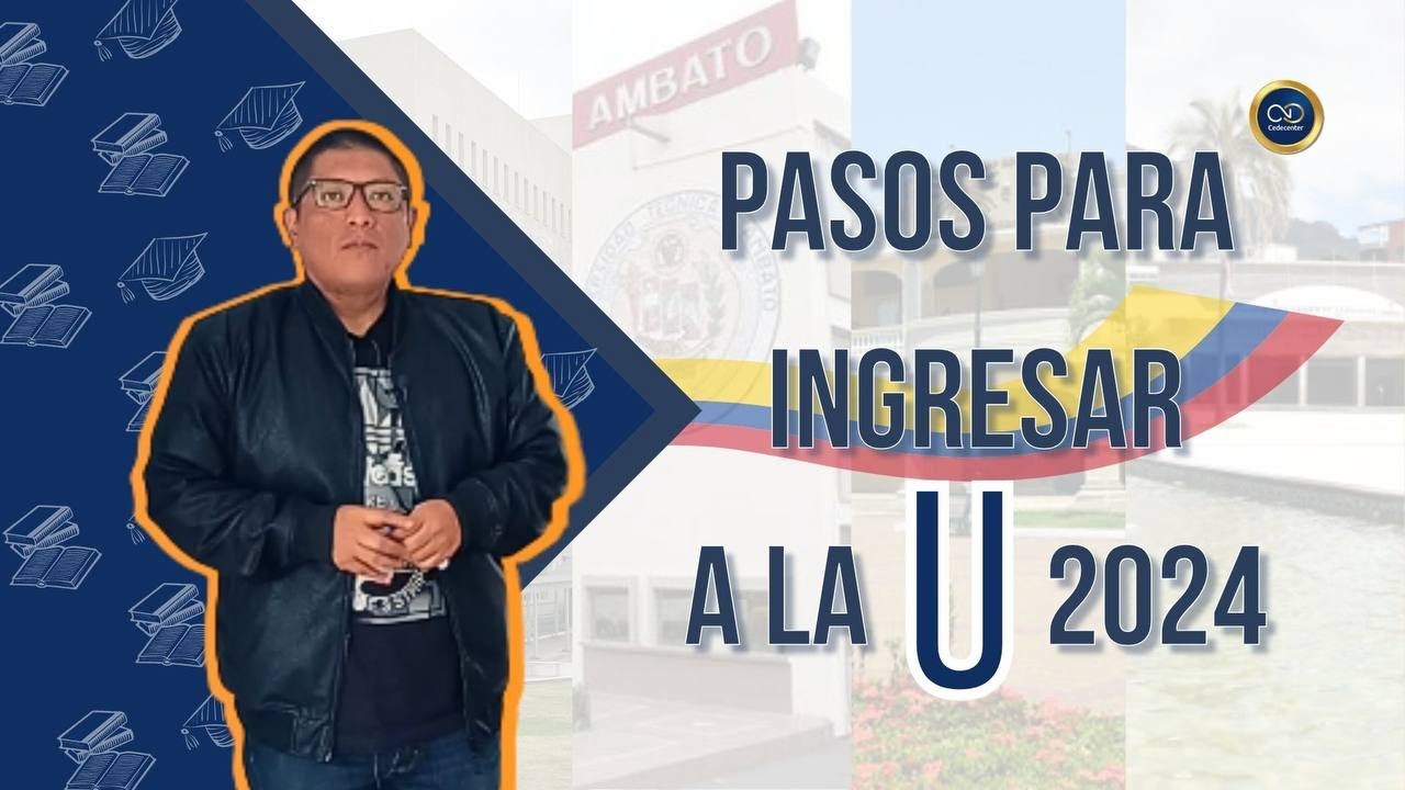Pasos para ingresar a la educación superior Agosto 2024  ft Profe Diego