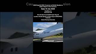 *NEW STORY* 2025 Royal Air DHC-8 overrun at Moheli-Bandar es Eslam Airport in the Comoros #plane