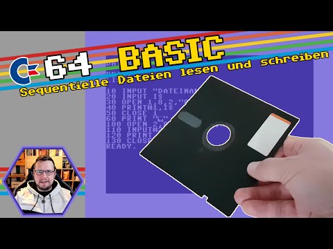 So werden sequentielle Dateien mit C64 Basic geschrieben und ausgelesen