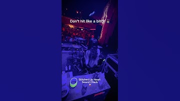 Stitched Up Heart sound check for Joey Castro Drummer 🥁#drums #drummer #drumtech #kyleshays