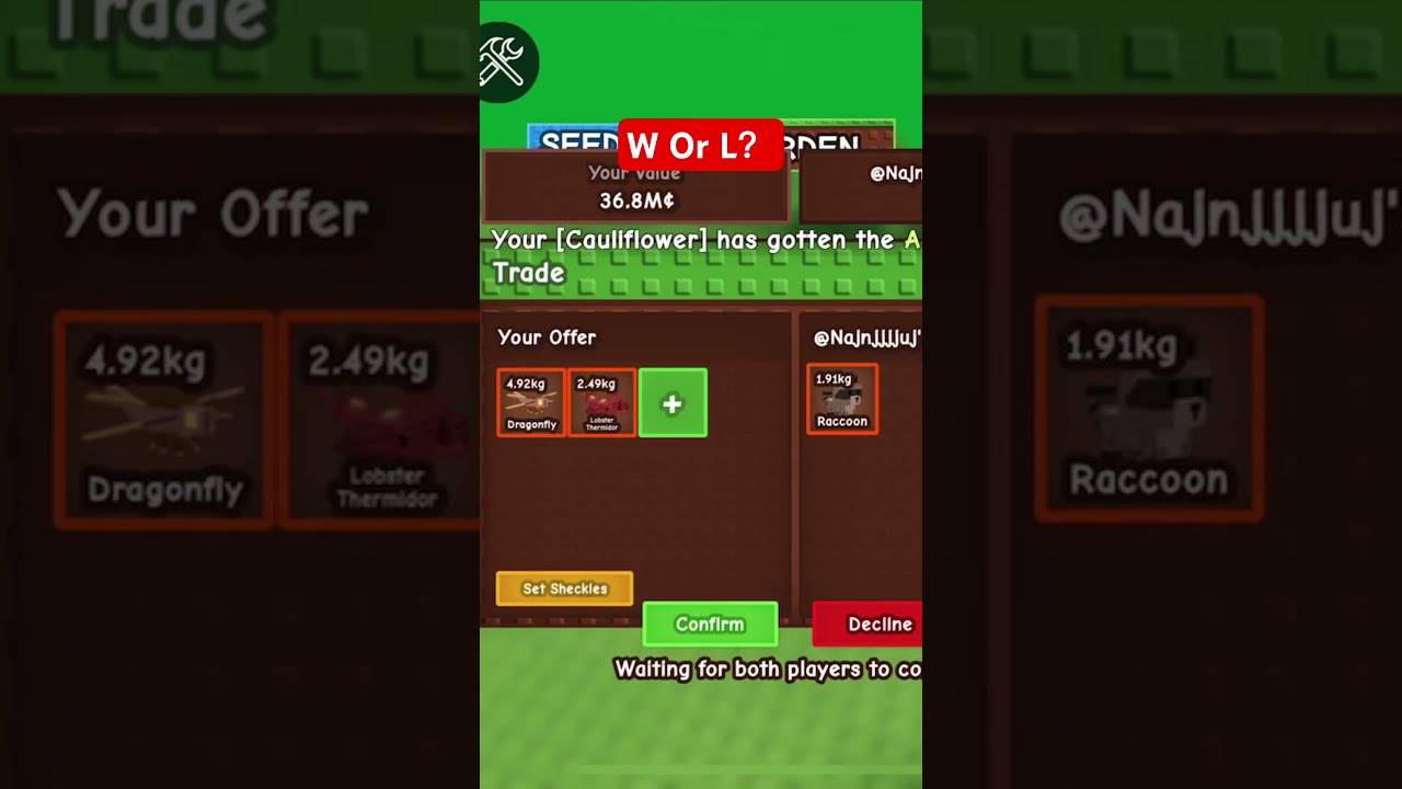 Dragonfly And Lobster For Raccoon W Or L Roblox Shorts Trading Likes Subscribe