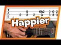 Happier - Ed Sheeran - Guitar RIFF Tutorial (NOT chords)