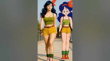 DBZ Characters: Anime vs Real Life 👊💫 (Launch, Mai, Videl, & More)