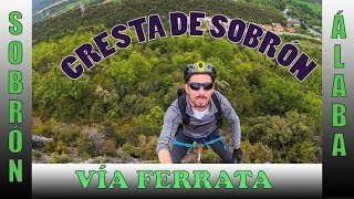 Vía Ferrata Cresta Sobrón K-2, K-3, K-4, Sobrón, Álava